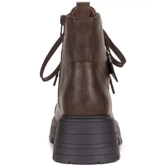 Sun Stone Sun Stone Womens Rickyy Combat Booties Brown 8 MSRP $79 - Picture 3 of 3